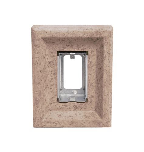 electrical box cover stone|affinity stone receptacle box.